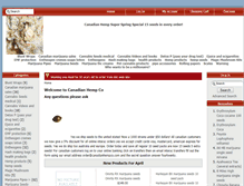Tablet Screenshot of canadianhempco.com